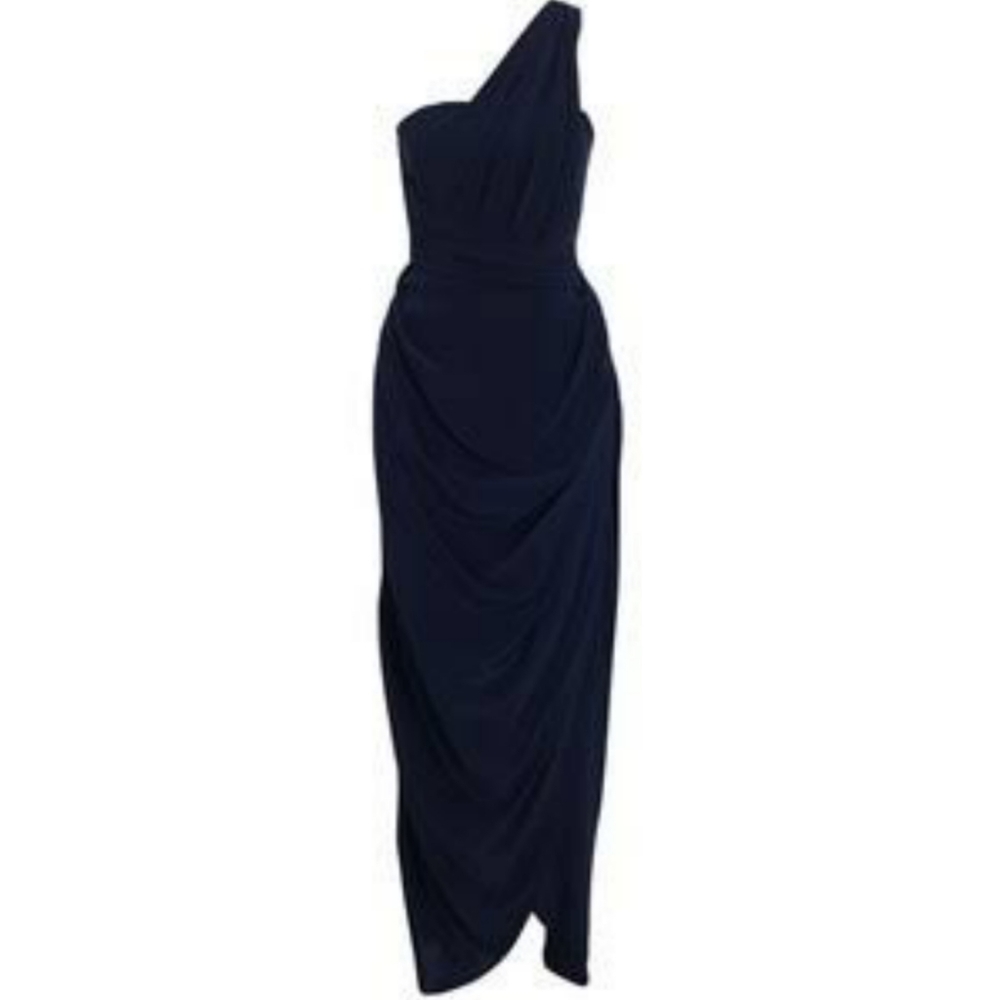 ZIMMERMANN One Shoulder Drape Maxi Dress in Onyx *NWT Size 16* - Picture 5 of 9